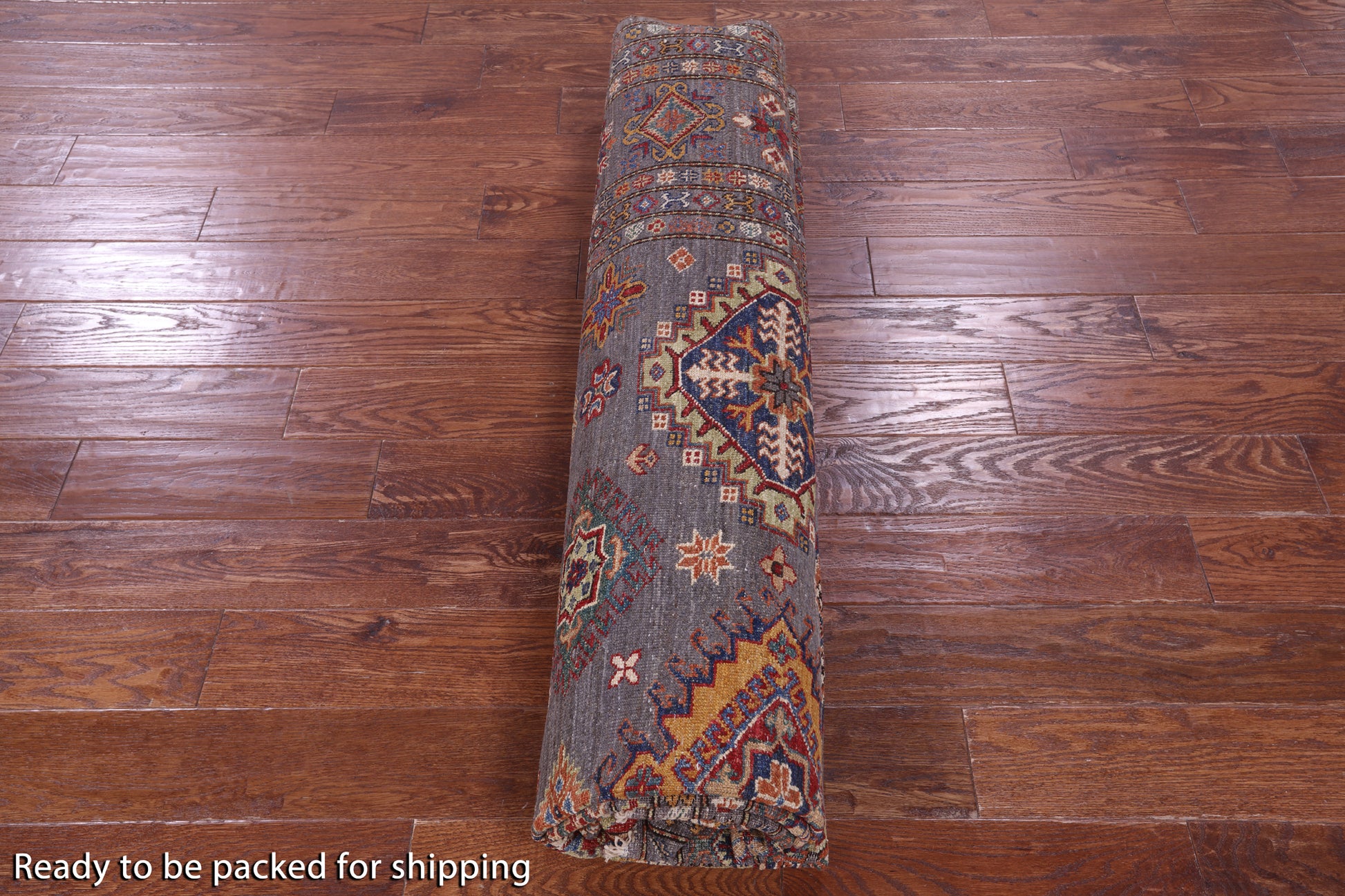 Super Kazak Handmade Wool Rug - 8' 4" X 10' 1" - Golden Nile