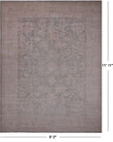 Turkish Oushak Hand Knotted Wool Rug - 9' 0" X 11' 11"