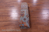 Grey Super Kazak Hand Knotted Wool Rug - 8' 1" X 10' 7" - Golden Nile