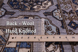 Grey Turkmen Ersari Hand Knotted Wool Runner Rug - 2' 7" X 8' 2" - Golden Nile