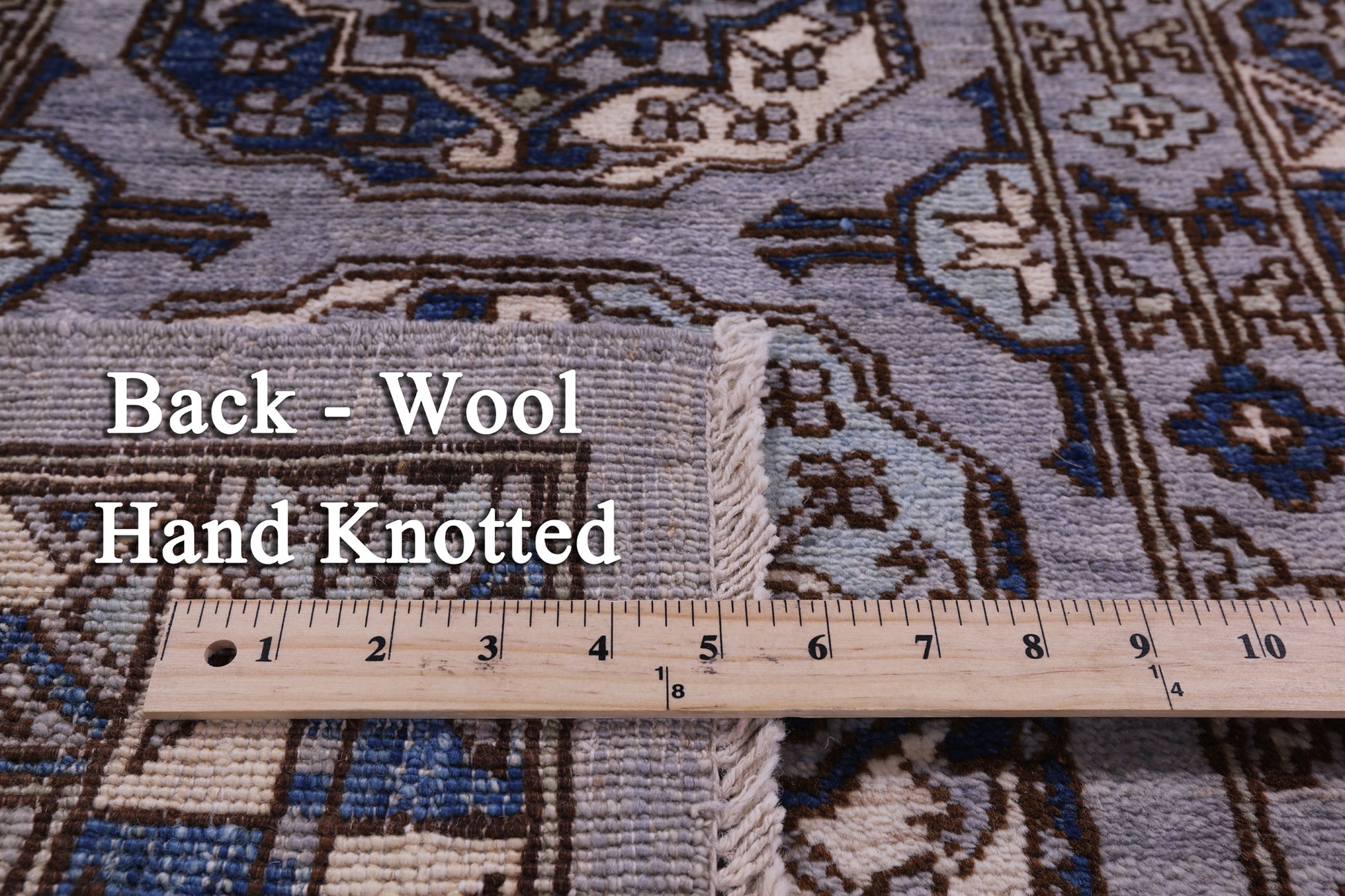 Grey Turkmen Ersari Hand Knotted Wool Runner Rug - 2' 7" X 8' 2" - Golden Nile