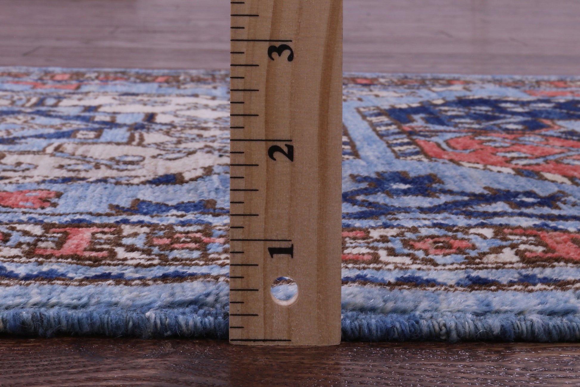 Blue Turkmen Ersari Hand Knotted Wool Runner Rug - 2' 7" X 11' 11" - Golden Nile