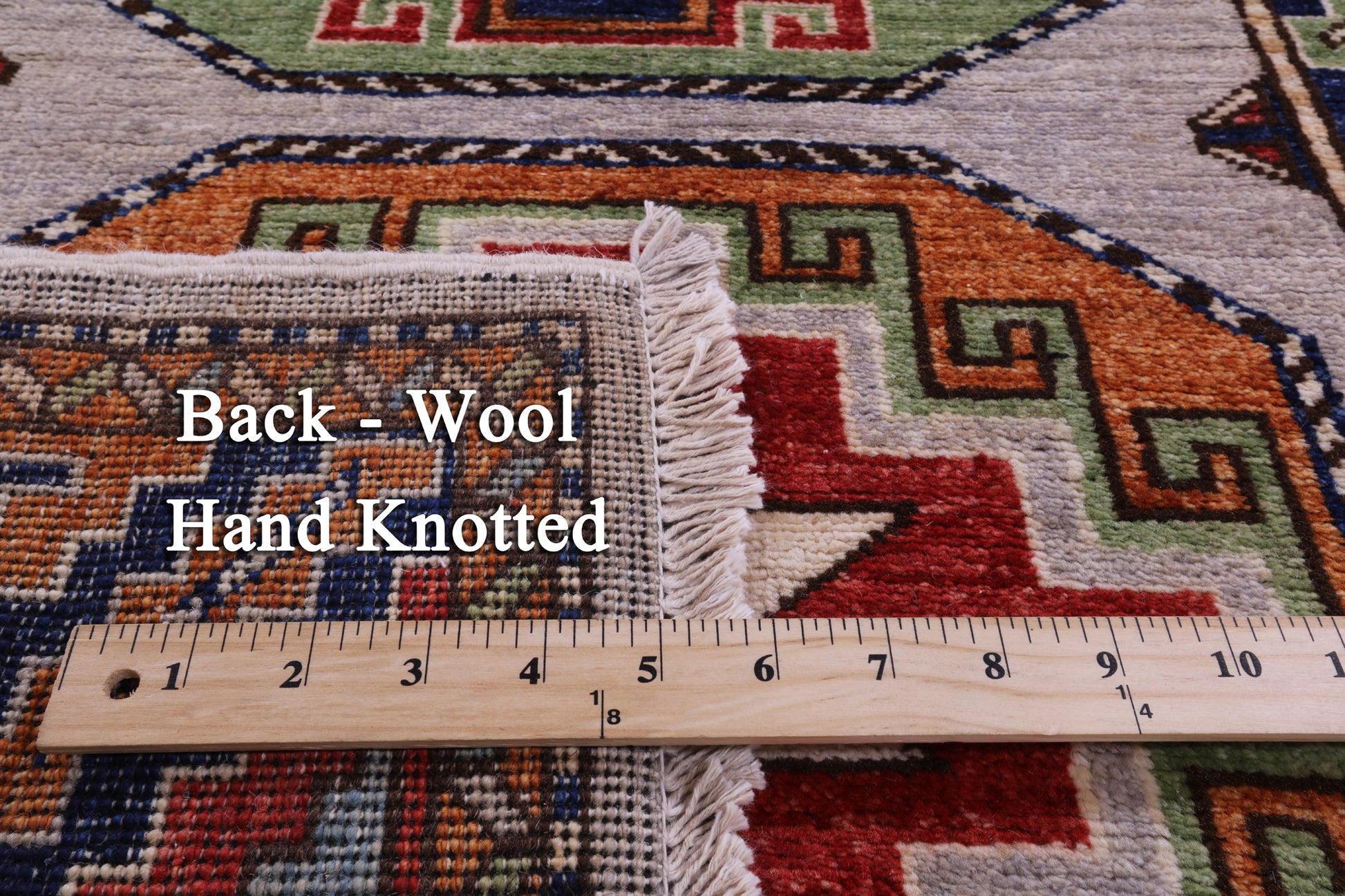Grey Turkmen Ersari Hand Knotted Wool Runner Rug - 2' 9" X 9' 11" - Golden Nile
