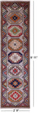 Grey Turkmen Ersari Hand Knotted Wool Runner Rug - 2' 9" X 9' 11" - Golden Nile