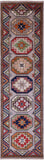 Grey Turkmen Ersari Hand Knotted Wool Runner Rug - 2' 9" X 9' 11" - Golden Nile