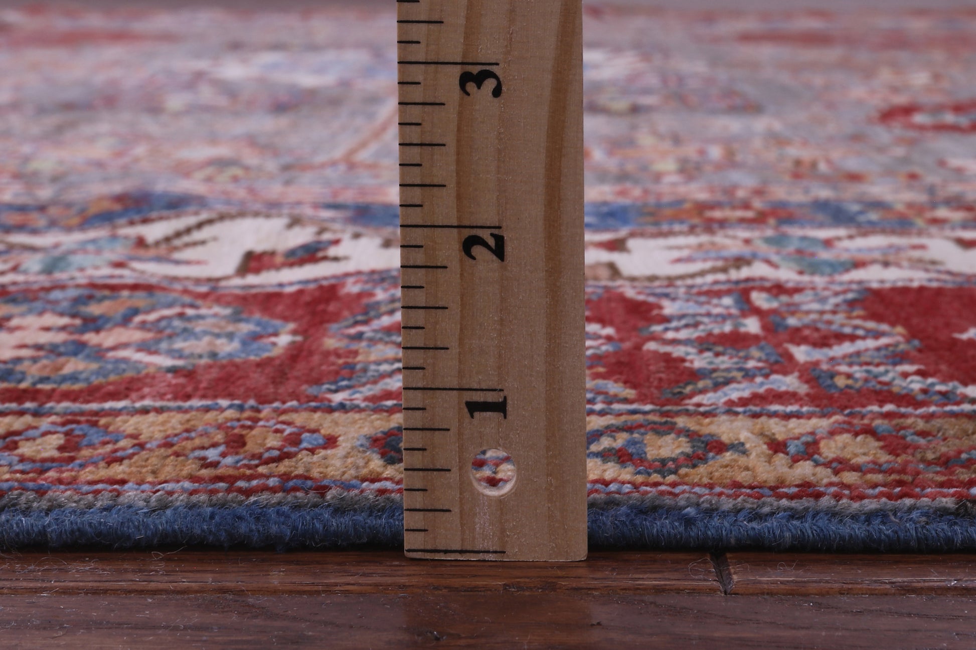 Grey Super Kazak Hand Knotted Wool Rug - 8' 6" X 9' 11" - Golden Nile