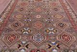 Super Kazak Hand Knotted Wool Rug - 8' 2" X 11' 1" - Golden Nile
