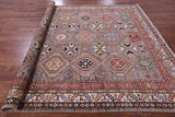 Super Kazak Hand Knotted Wool Rug - 8' 2" X 11' 1" - Golden Nile