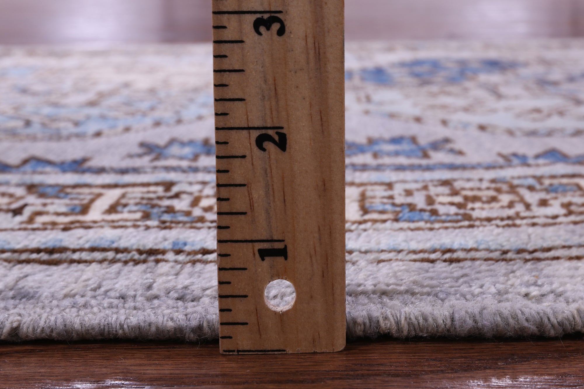 Grey Turkmen Ersari Hand Knotted Wool Runner Rug - 2' 8" X 8' 0" - Golden Nile