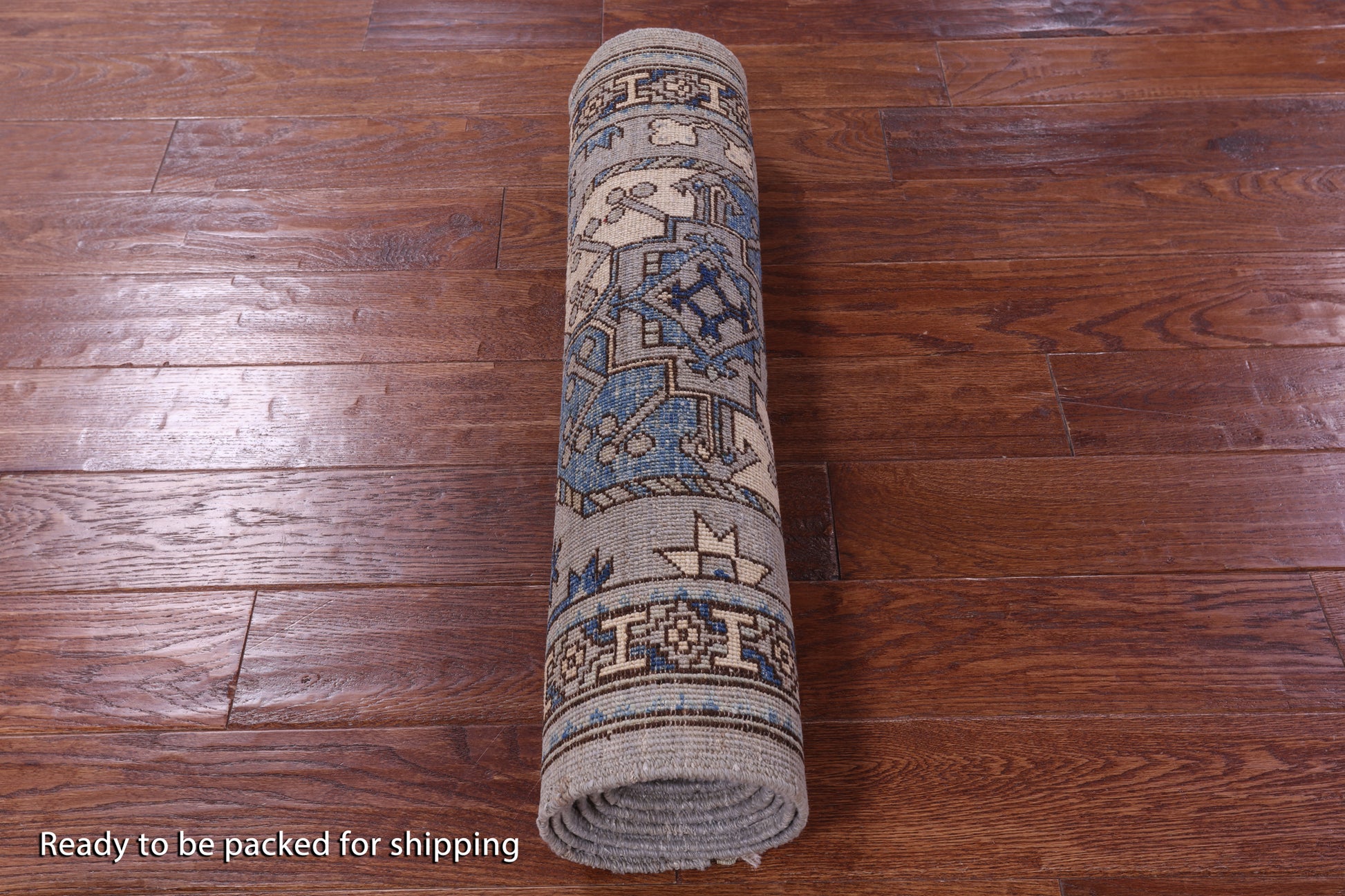 Grey Turkmen Ersari Hand Knotted Wool Runner Rug - 2' 8" X 8' 0" - Golden Nile
