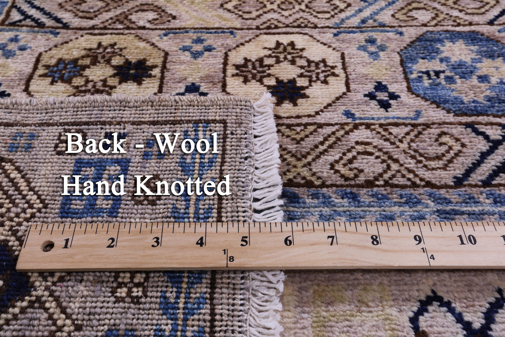 Grey Turkmen Ersari Hand Knotted Wool Runner Rug - 2' 9" X 11' 11" - Golden Nile