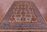 Super Kazak Hand Knotted Wool Rug - 8' 1" X 10' 10" - Golden Nile