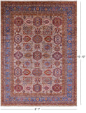Super Kazak Hand Knotted Wool Rug - 8' 1" X 10' 10" - Golden Nile
