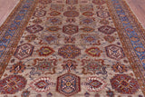 Super Kazak Hand Knotted Wool Rug - 8' 1" X 10' 10" - Golden Nile