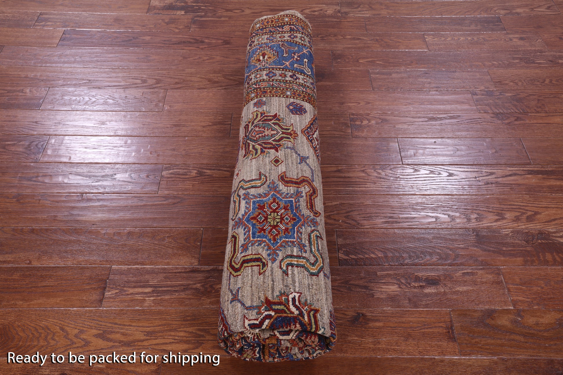 Super Kazak Hand Knotted Wool Rug - 8' 1" X 10' 10" - Golden Nile