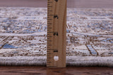 Grey Turkmen Ersari Hand Knotted Wool Rug - 4' 0" X 5' 10" - Golden Nile