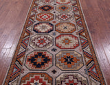 Turkmen Ersari Hand Knotted Wool Runner Rug - 4' 0" X 10' 3" - Golden Nile