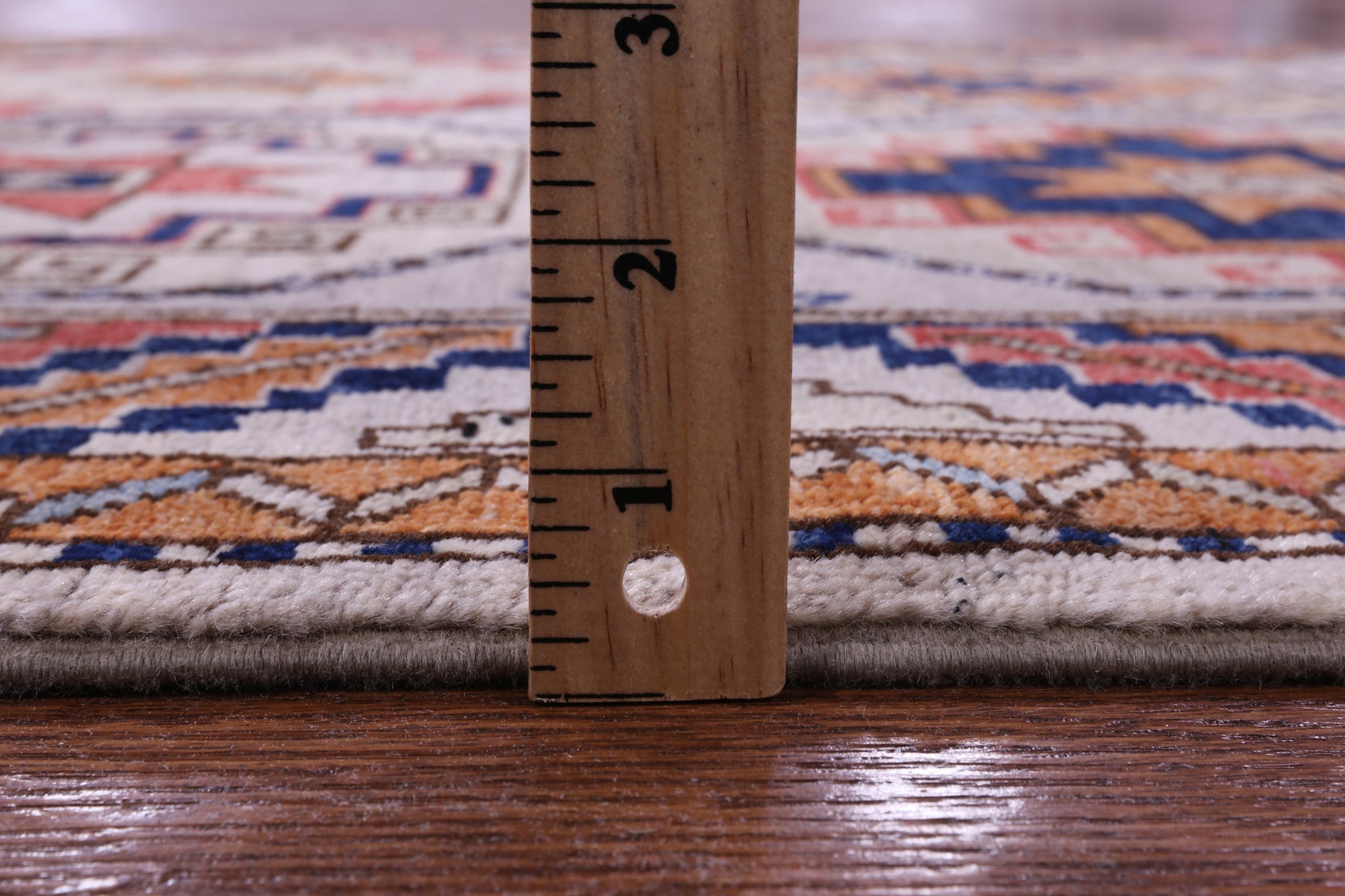 Turkmen Ersari Hand Knotted Wool Runner Rug - 4' 0" X 10' 3" - Golden Nile