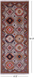 Turkmen Ersari Hand Knotted Wool Runner Rug - 4' 0" X 10' 3" - Golden Nile