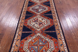 Persian Fine Serapi Hand Knotted Wool Runner Rug - 4' 0" X 12' 0" - Golden Nile