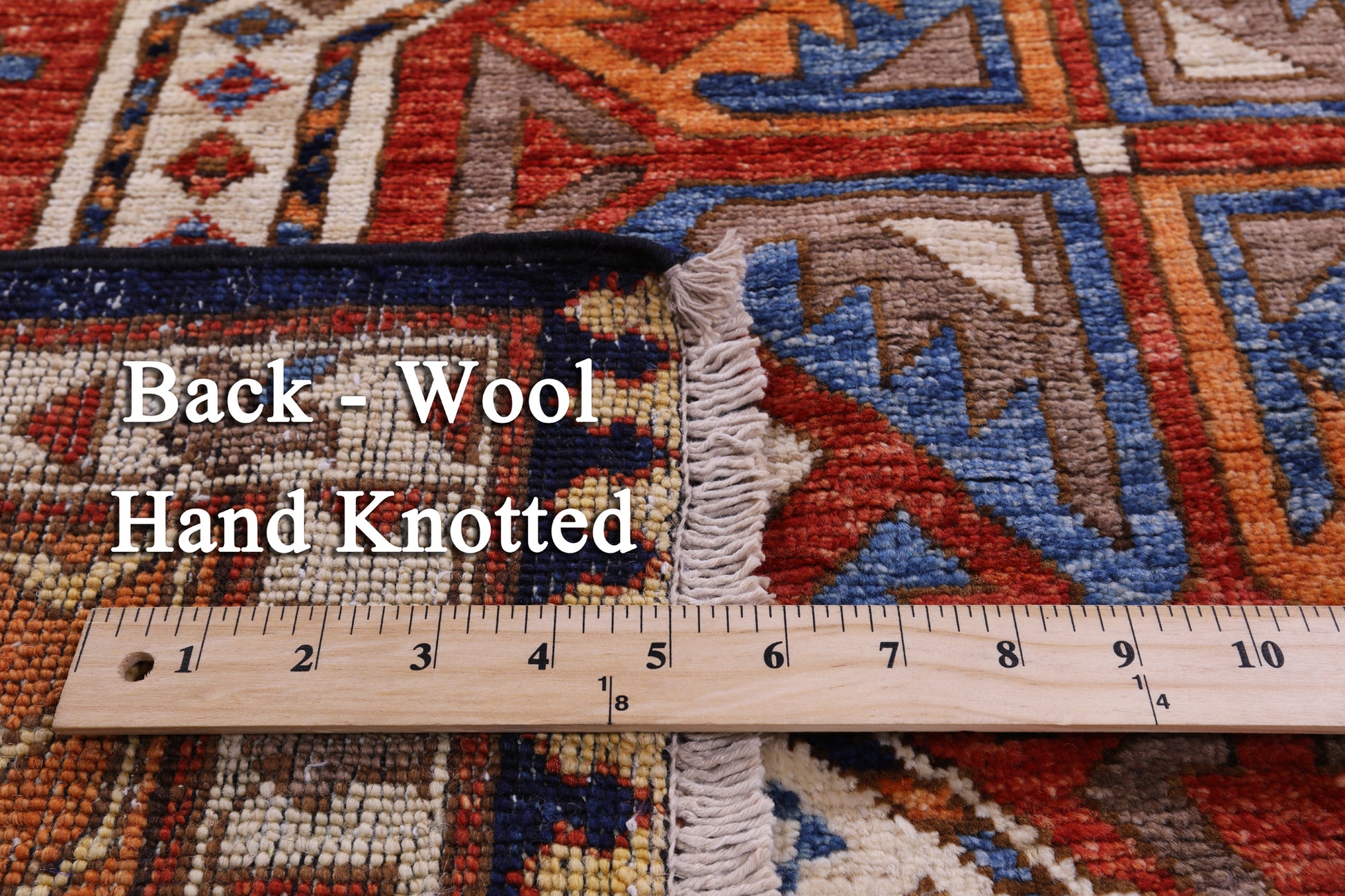 Persian Fine Serapi Hand Knotted Wool Runner Rug - 4' 0" X 12' 0" - Golden Nile