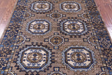 Turkmen Ersari Hand Knotted Wool Rug - 4' 1" X 5' 9" - Golden Nile