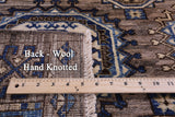 Turkmen Ersari Hand Knotted Wool Rug - 4' 1" X 5' 9" - Golden Nile