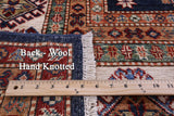 Blue Super Kazak Handmade Wool Rug - 8' 1" X 11' 10" - Golden Nile