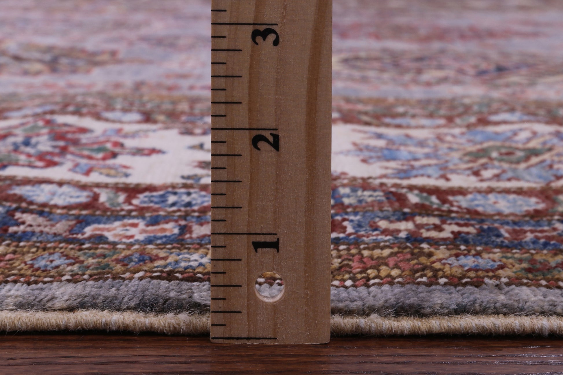 Grey Super Kazak Hand Knotted Wool Rug - 8' 2" X 10' 5" - Golden Nile
