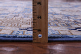 Blue Turkmen Ersari Hand Knotted Wool Rug - 6' 1" X 9' 0" - Golden Nile