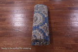 Blue Turkmen Ersari Hand Knotted Wool Rug - 6' 1" X 9' 0" - Golden Nile