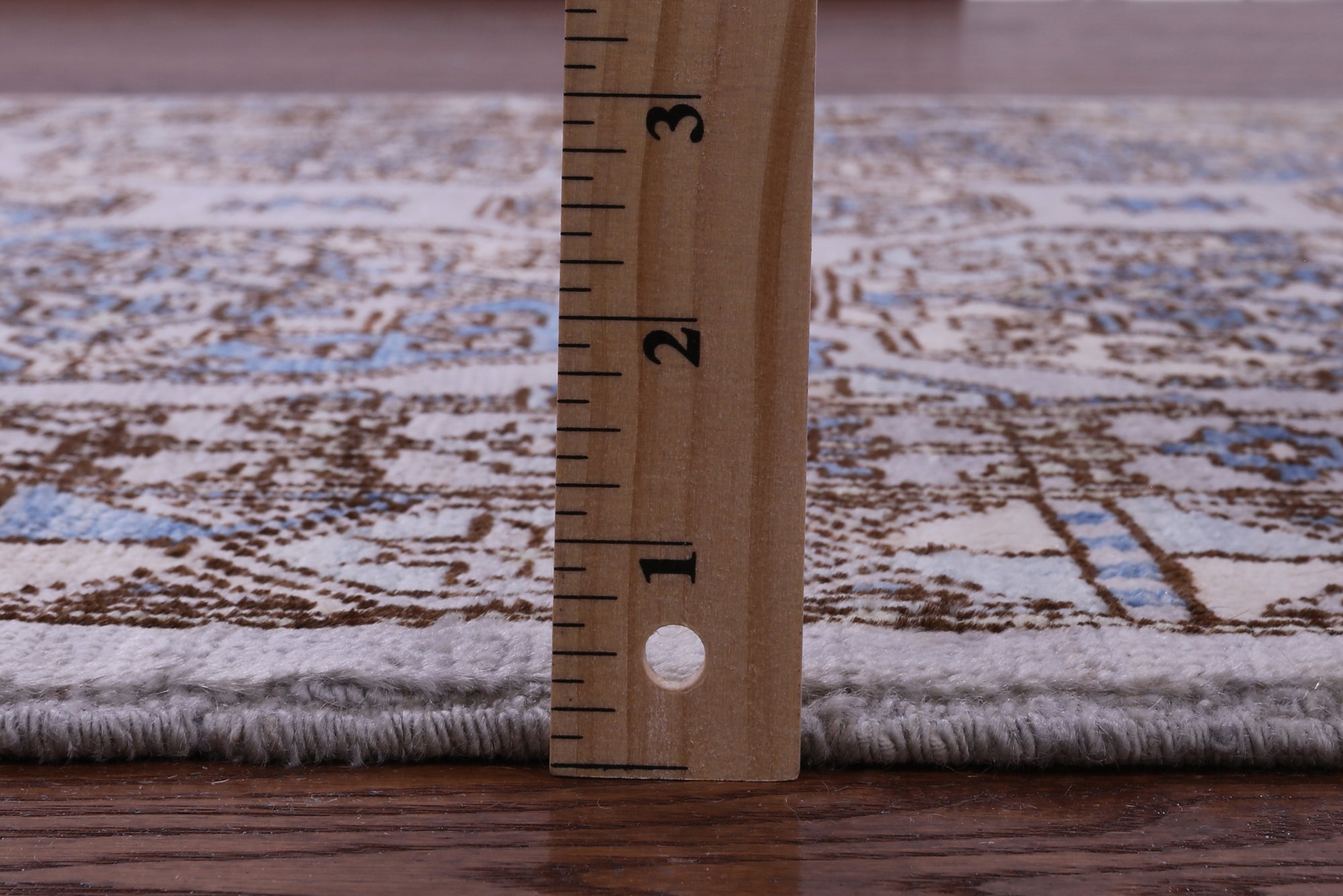 Grey Turkmen Ersari Handmade Wool Rug - 4' 1" X 5' 10" - Golden Nile