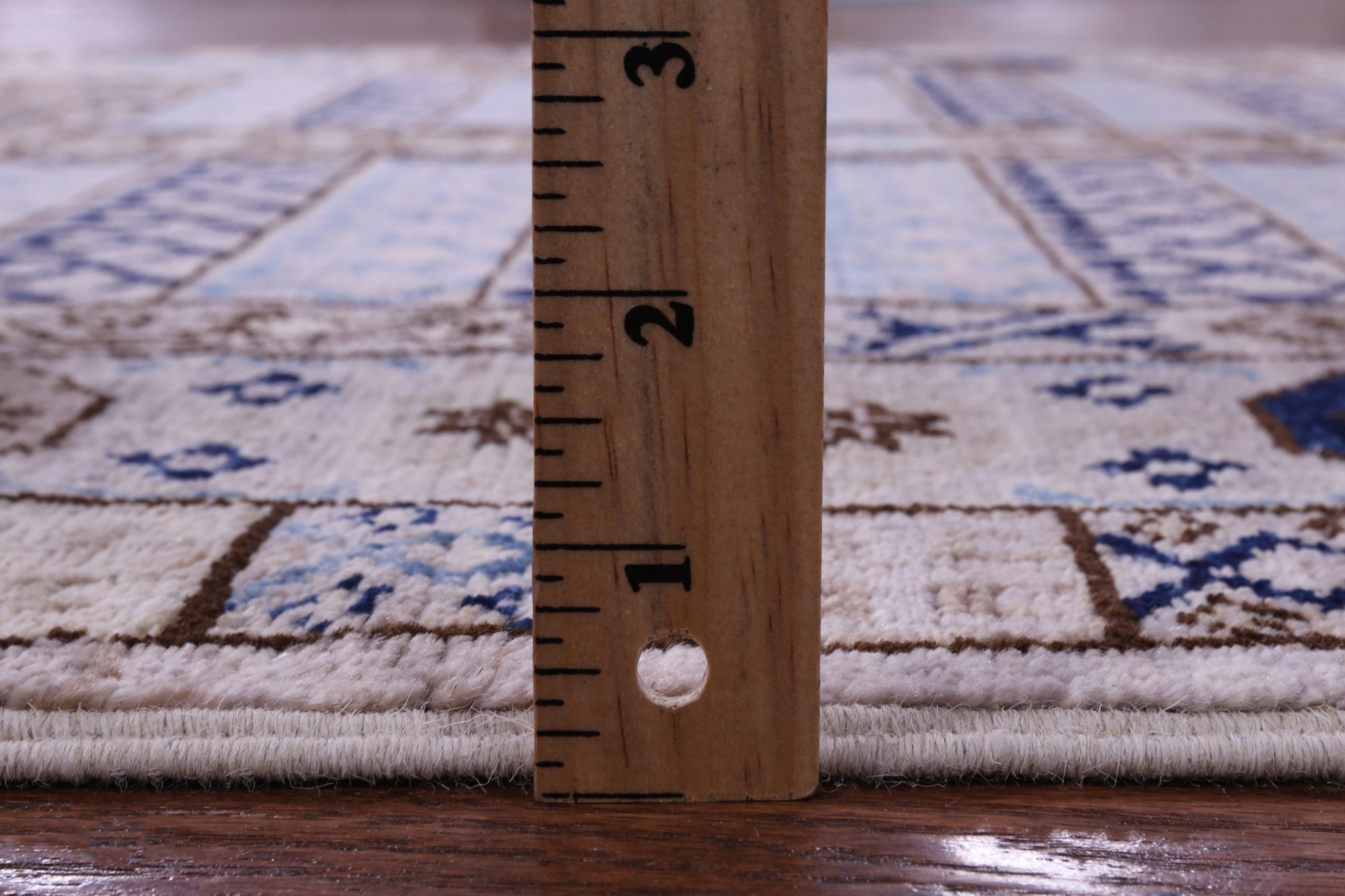 Turkmen Ersari Hand Knotted Wool Runner Rug - 4' 0" X 12' 2" - Golden Nile