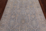 Silver Turkish Oushak Handmade Wool Rug - 4' 0" X 5' 9"