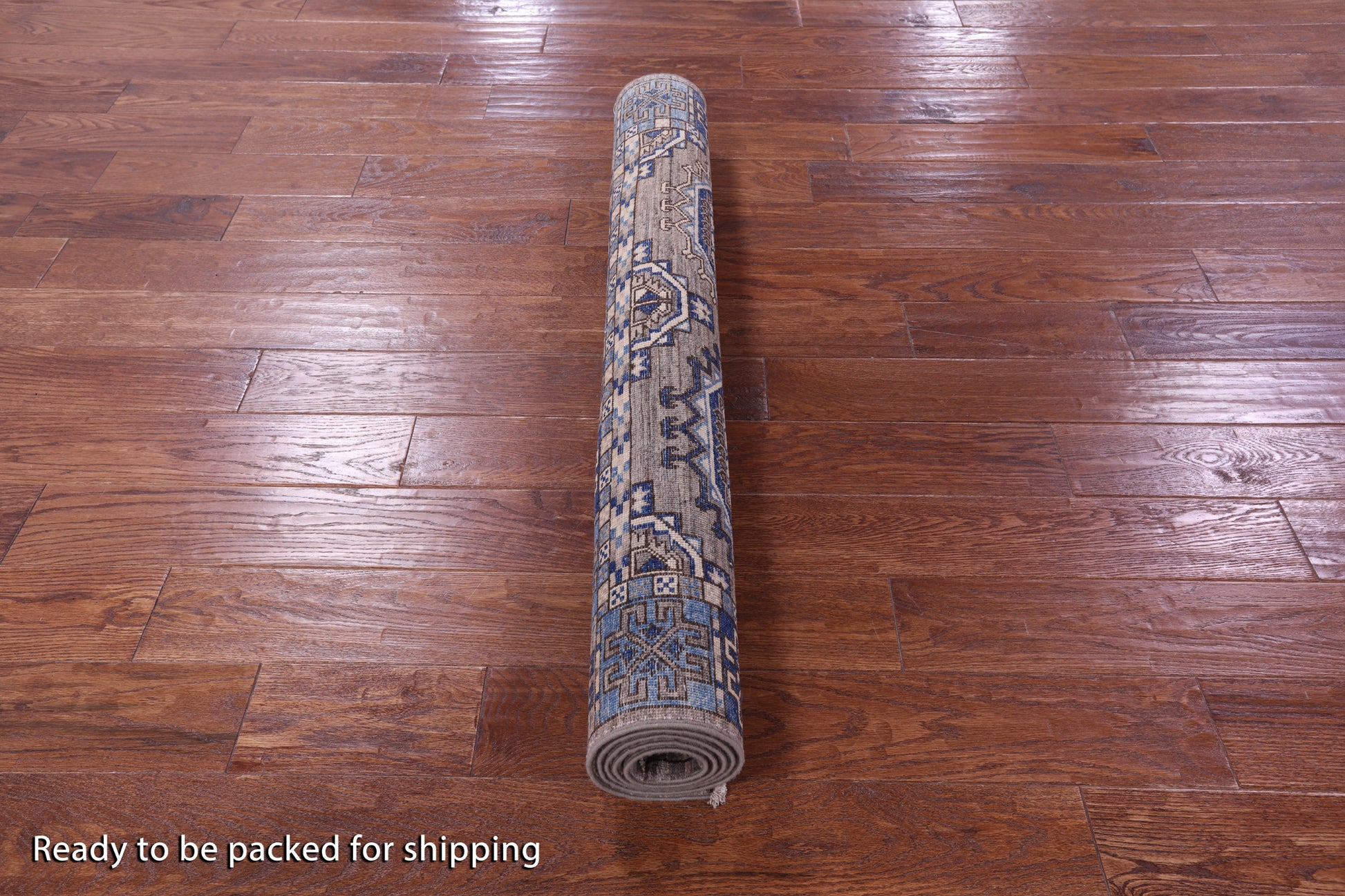 Grey Turkmen Ersari Hand Knotted Wool Rug - 3' 11" X 5' 10" - Golden Nile