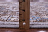 Grey Turkmen Ersari Hand Knotted Wool Rug - 4' 1" X 5' 11" - Golden Nile