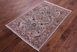 Persian Fine Serapi Handmade Wool Rug - 3' 0" X 4' 9" - Golden Nile