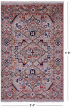 Persian Fine Serapi Handmade Wool Rug - 3' 0" X 4' 9" - Golden Nile