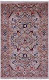 Persian Fine Serapi Handmade Wool Rug - 3' 0" X 4' 9" - Golden Nile