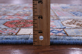Blue Turkmen Ersari Hand Knotted Wool Rug - 3' 1" X 4' 11" - Golden Nile