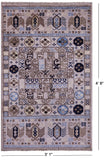 Turkmen Ersari Hand Knotted Wool Rug - 3' 1" X 4' 9" - Golden Nile