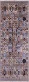 Ivory Turkmen Ersari Hand Knotted Wool Runner Rug - 2' 9" X 7' 8" - Golden Nile