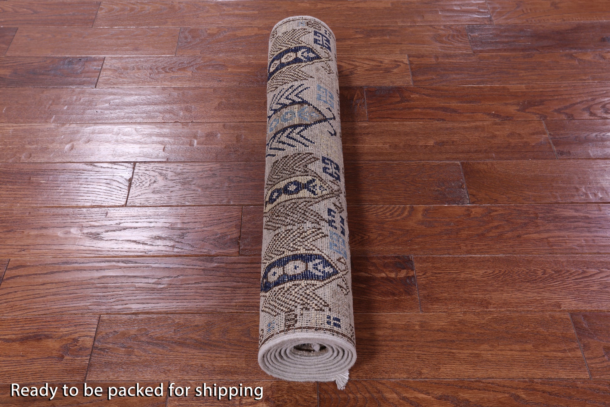 Ivory Turkmen Ersari Hand Knotted Wool Runner Rug - 2' 9" X 7' 8" - Golden Nile