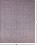 Ivory Turkish Oushak Handmade Wool Rug - 12' 2" X 15' 5" - Golden Nile