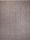 Ivory Turkish Oushak Handmade Wool Rug - 12' 2" X 15' 5"