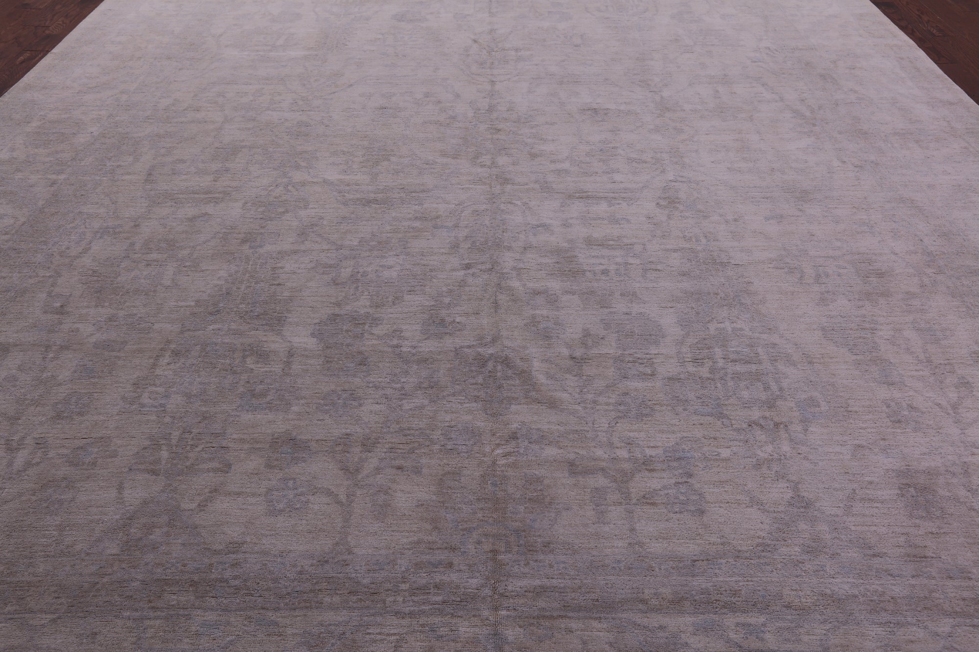 Ivory Turkish Oushak Handmade Wool Rug - 12' 2" X 15' 5" - Golden Nile