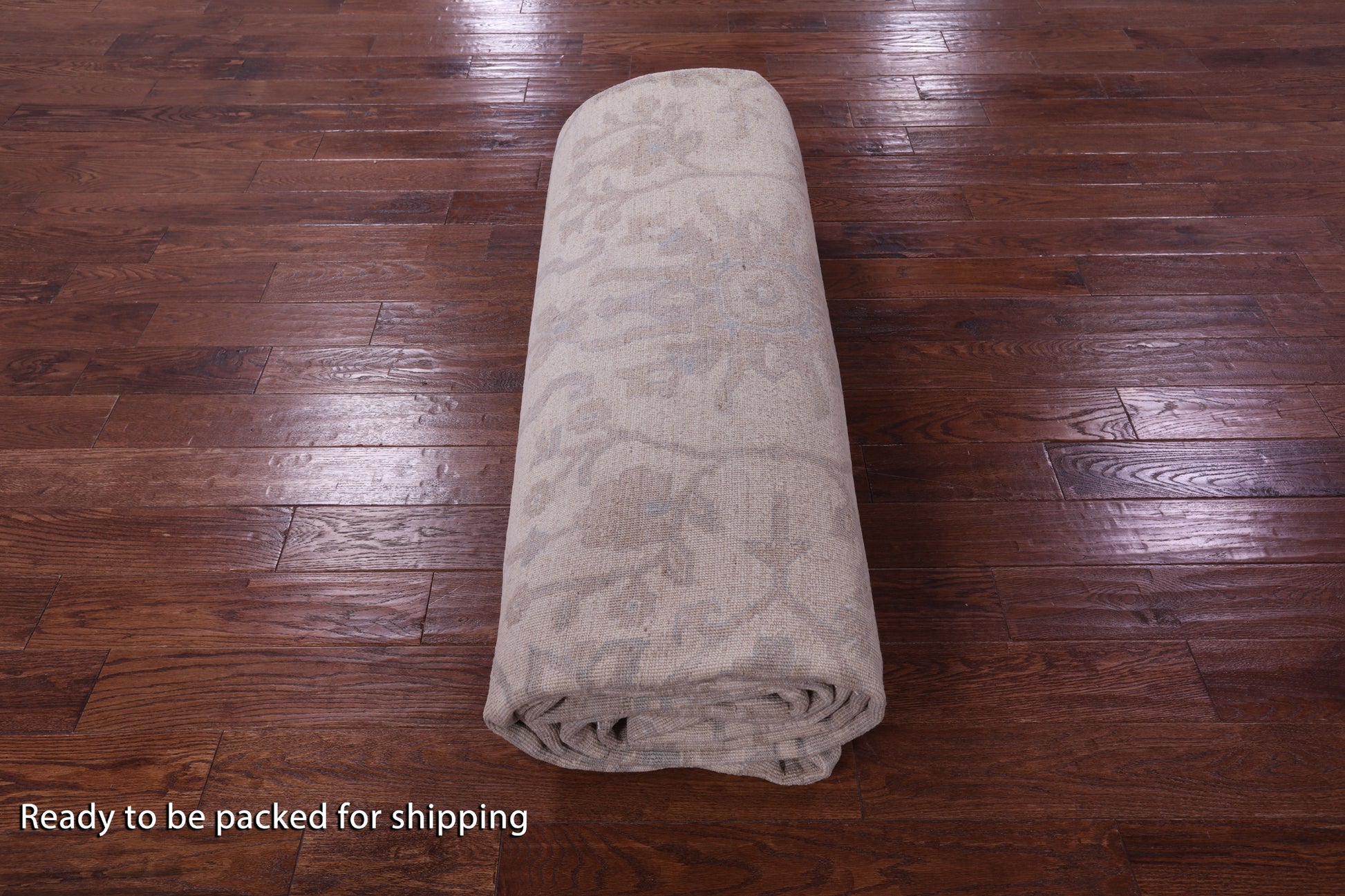 Ivory Turkish Oushak Handmade Wool Rug - 12' 2" X 15' 5" - Golden Nile