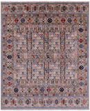 Turkmen Ersari Handmade Wool Rug - 8' 0" X 9' 6" - Golden Nile