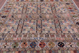 Turkmen Ersari Handmade Wool Rug - 8' 0" X 9' 6" - Golden Nile