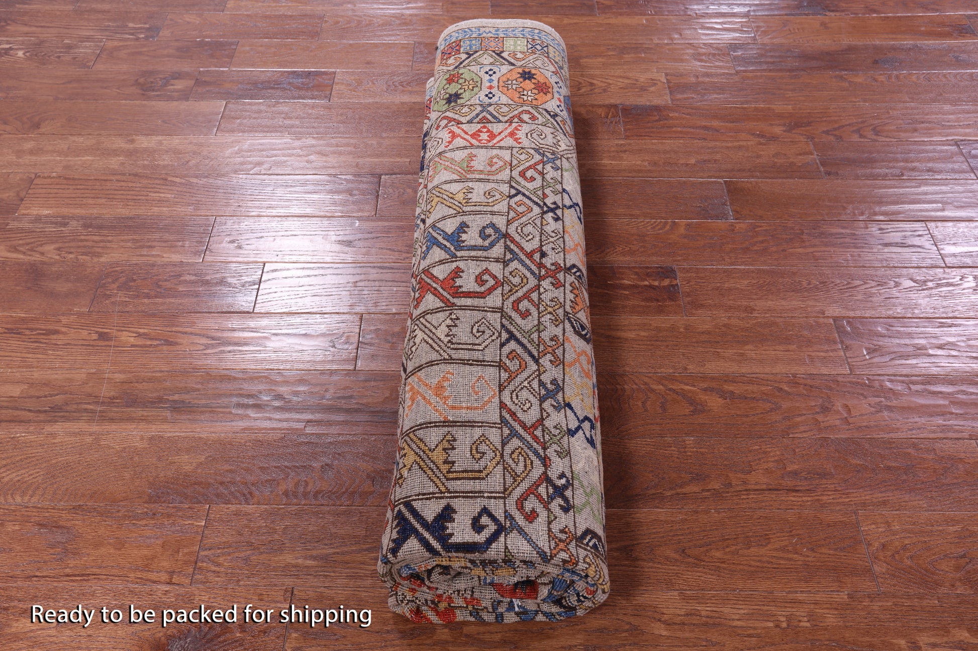 Turkmen Ersari Handmade Wool Rug - 8' 0" X 9' 6" - Golden Nile